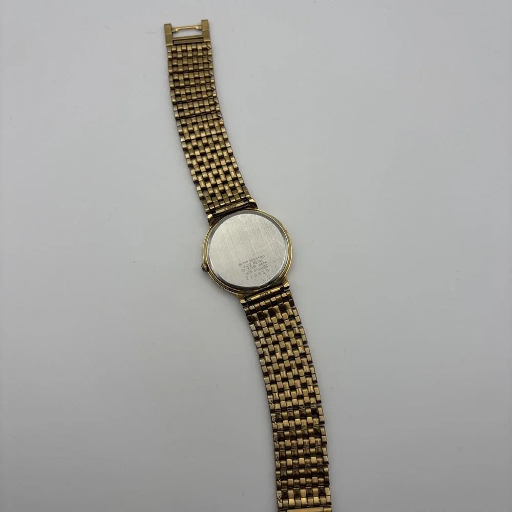 Seiko Quartz 7N29 Goldtone Date Men's Watch for Parts or Repair